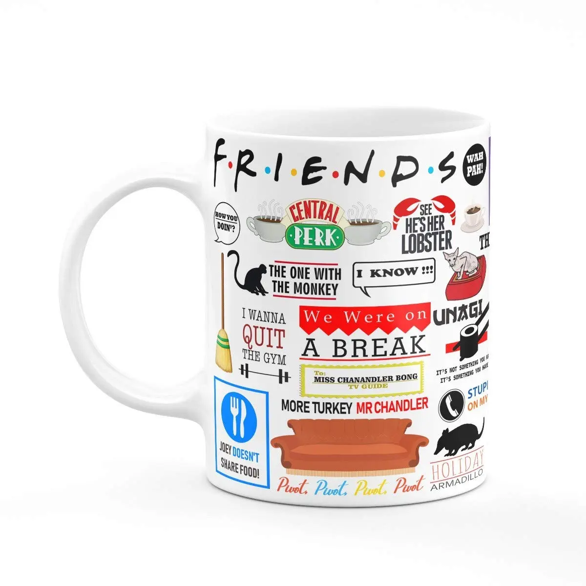Caneca Icons Moments - Friends - Branca - 1