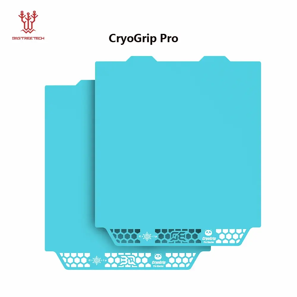 BIQU Panda Build Plate CryoGrip Pro Spring Steel Dupla Face para BambuLab P1P P1S P2S A1 X1 H2D Impressora 3D Adventurer 5M