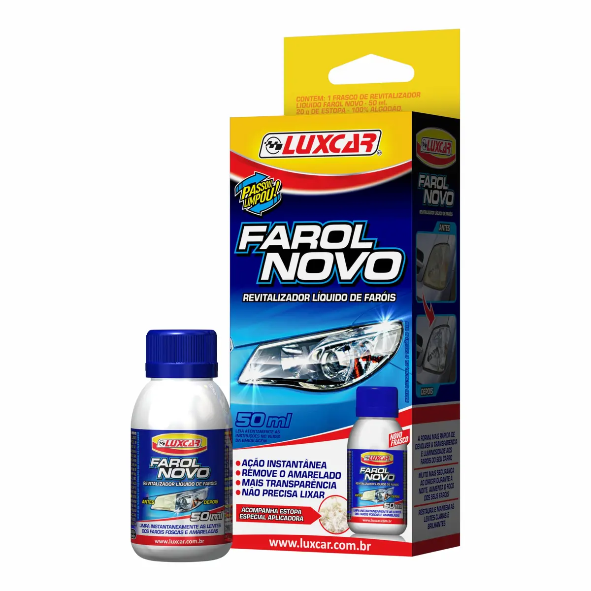 Farol Novo Luxcar 50 Ml - 1