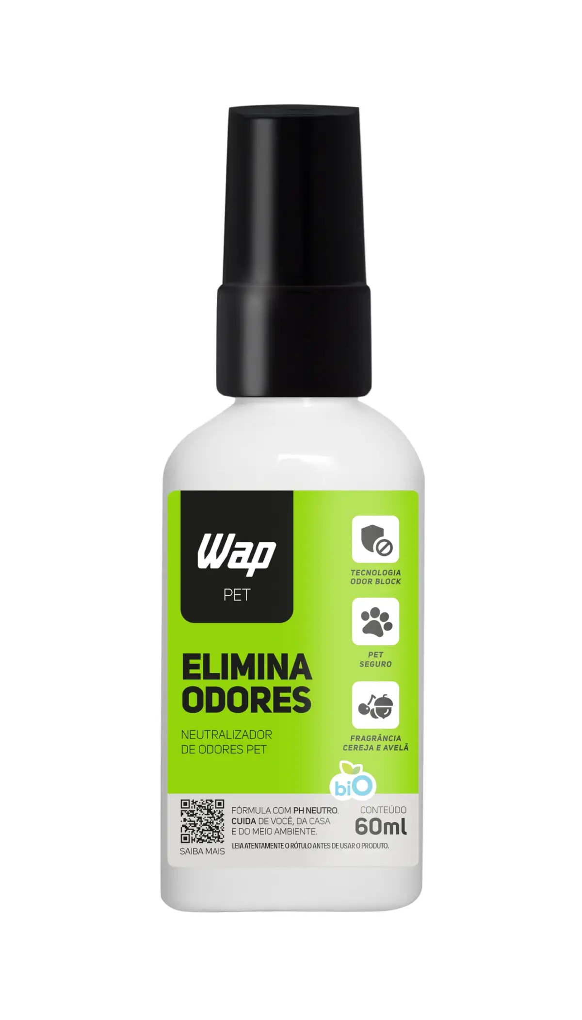 Eliminador de Odores Pet WAP Elimina Odores 60ml em Spray Cereja e Avelã | Neutralizador de Odores com fragrância