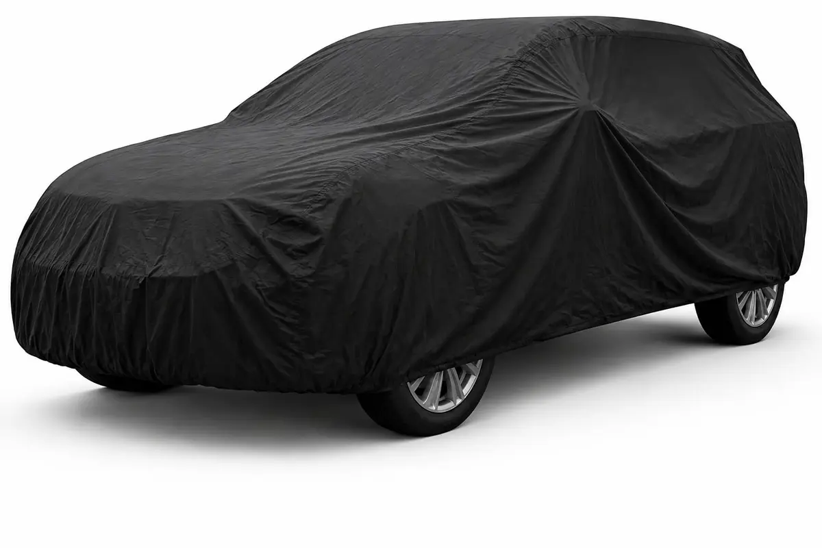 Topa Tudo Capa Automotiva Impermeável Preta para Hatch e Sedan Tamanho M