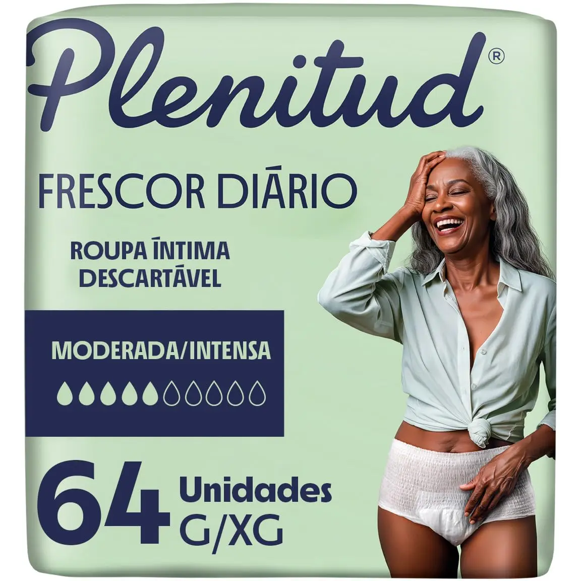 Plenitud Roupa Íntima Classic para Incontinência G/XG 2x32-64 Un