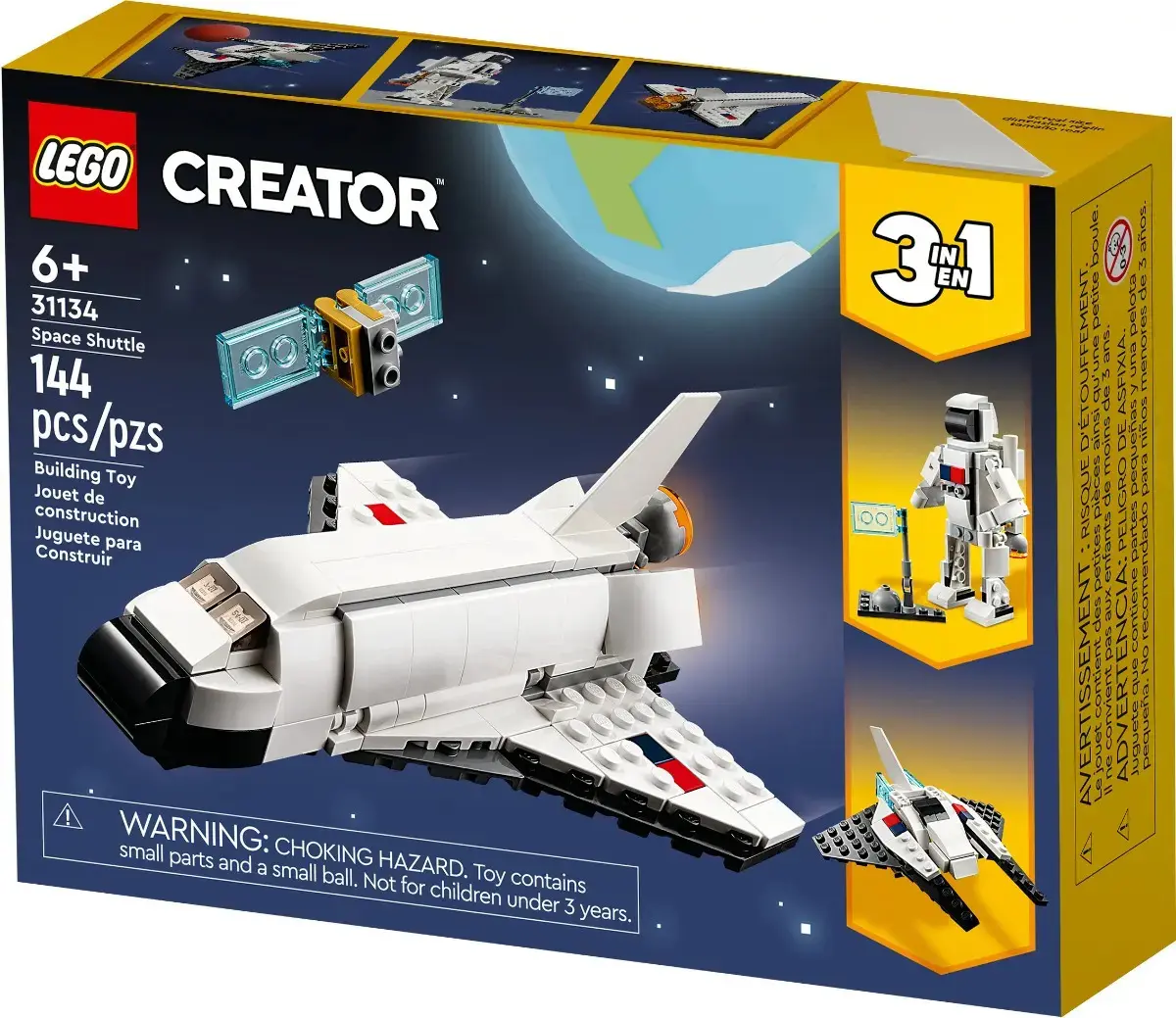 Kit Creator 31134 Ônibus Espacial 144 Peças Lego thumbnail 2