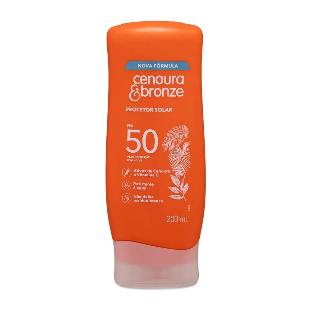 Protetor Solar FPS 50 Cenoura & Bronze 200ml