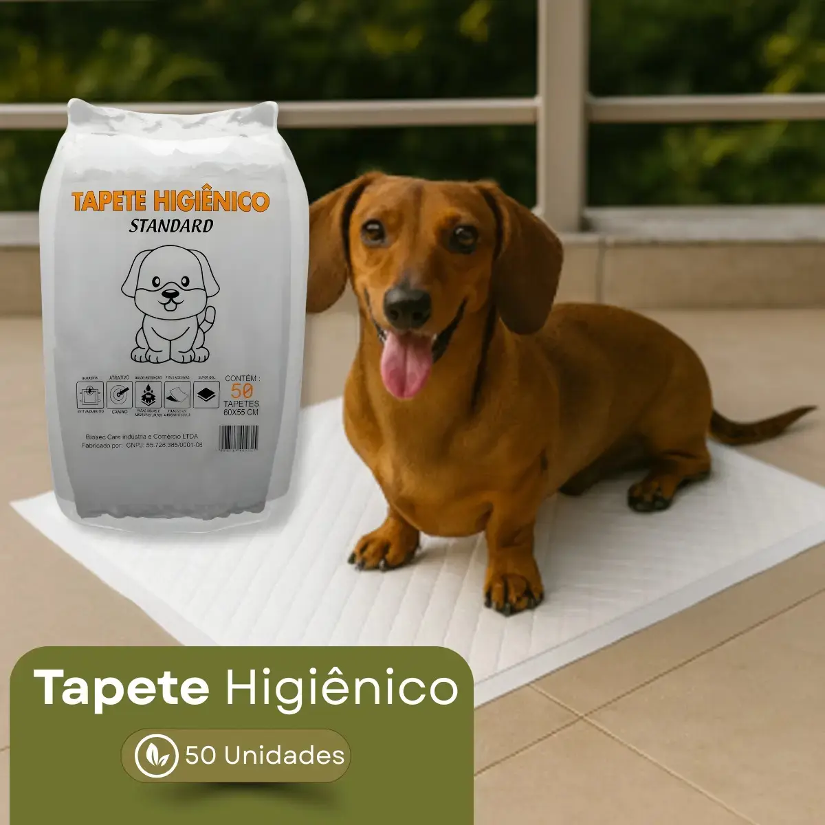Tapete Higiênico para Cachorro 50 Unidades 60x55cm com Gel Absorvente Fralda Manta Pet Cão Com Fitas Adesivas Anti Odor Atrativo Canino thumbnail 10