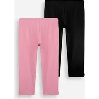 kit 2 leggings infantis de algodão colorido - 1