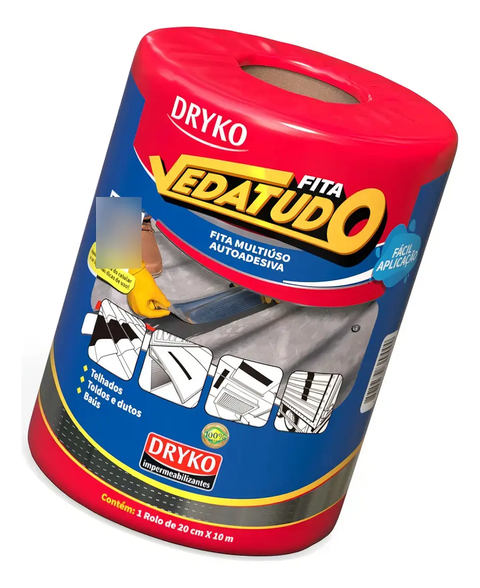 Manta Asfáltica Dryko Vedatudo 20cm X 10m Aluminizada thumbnail 5
