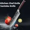 [Imposto Incluso R$57,82] Faca de Cozinha Santoku de Aço Carbono Navalha Afiada,  Cabo Ergonômico - 1