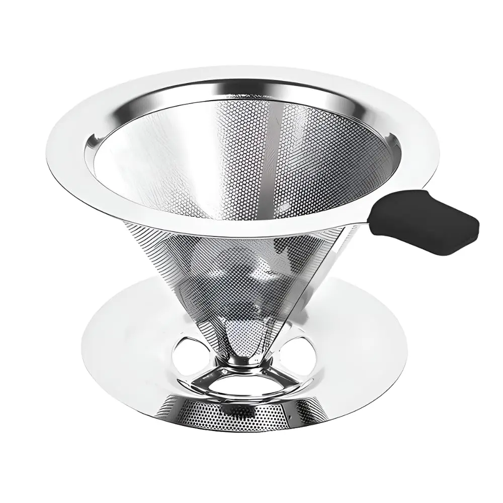 Coador Filtro De Café Inox 103 Peneira Sem Uso De Papel Aço Reutilizável Dúravel Premium - 1