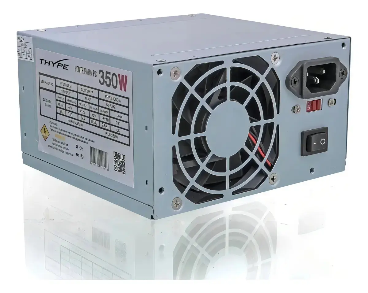 Fonte de Alimentação 350W THYPE TH-526 ATX Bivolt Prata