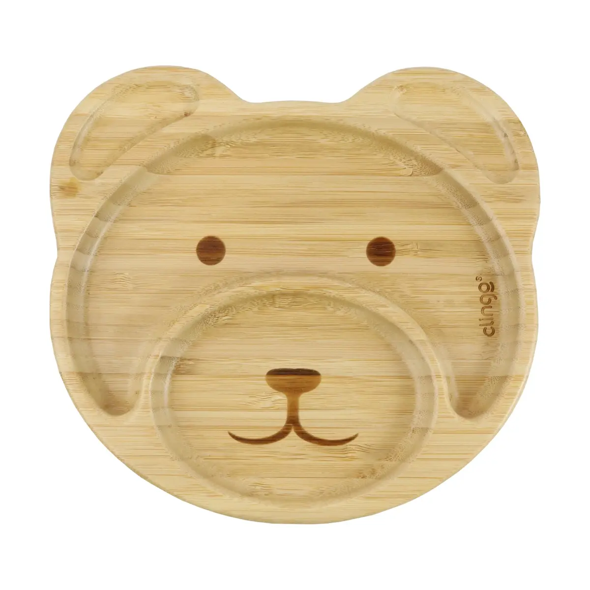 Clingo Prato De Bambu Urso Com Ventosa, Modelo: 3044