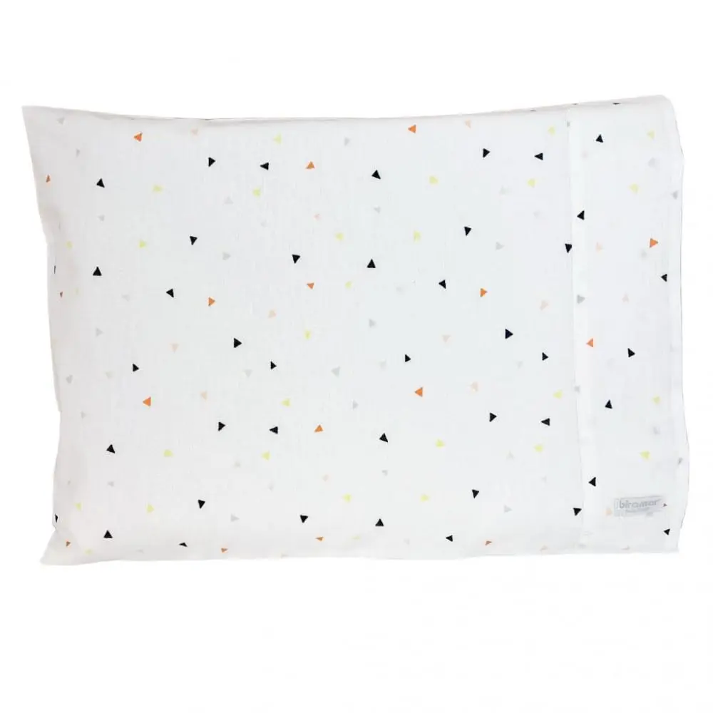 Fronha para Berço Biramar Baby, New York Mini Triângulo Colorido | Estampada