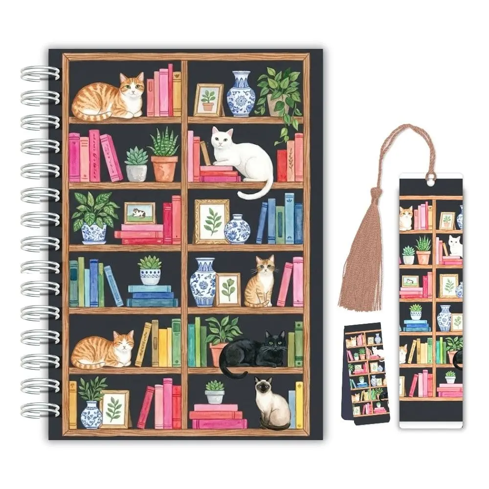 Planner Diário de Leitura Minha Biblioteca A5 240 Páginas Capa Dura com Marcador de Página