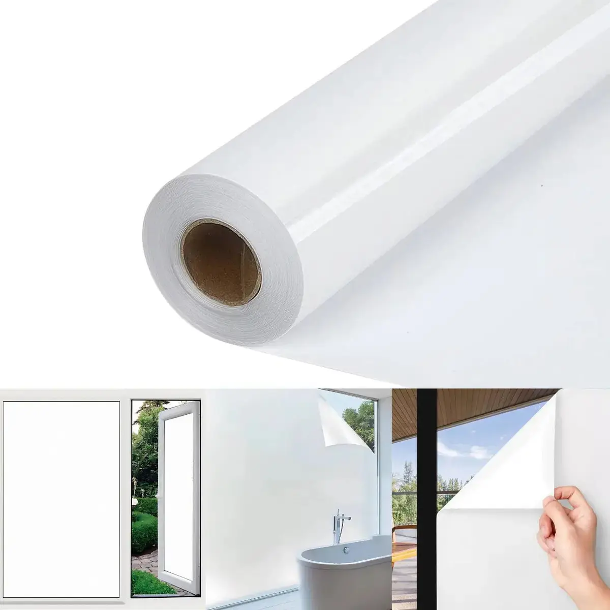 Adesivo Bloqueia Luz Blackout Branco 50cm x 1m para Janelas e Portas - 1