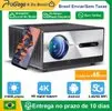 [Envio do Brasil] Projetor PG600W Android WiFi Full HD 1080P, DLP PK com Espelhamento de Tela, roda 4K, 21.000 Lumes - 1
