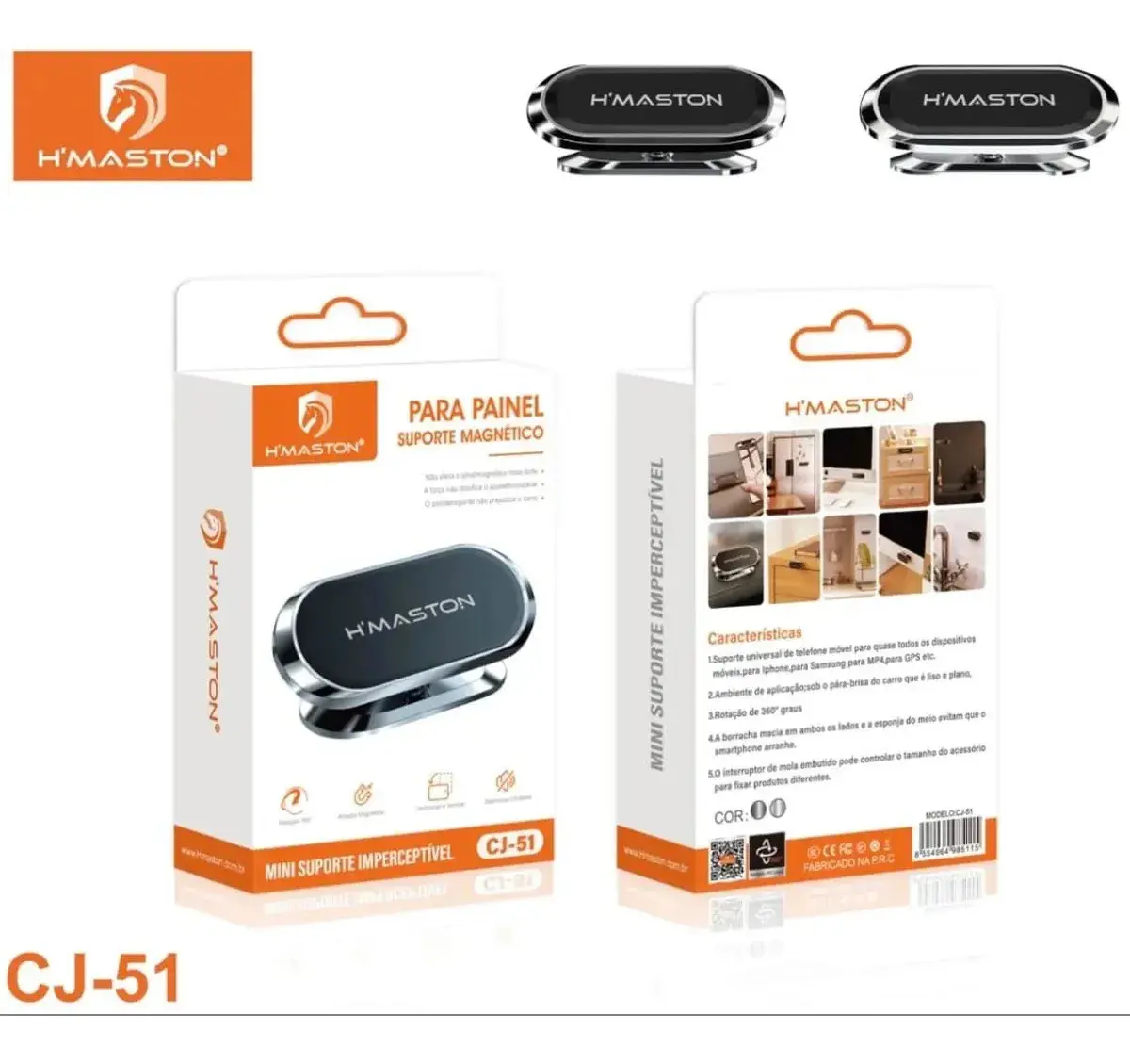 Suporte Celular E Gps Magnético Automóvel 360 - UNIDADE - 1