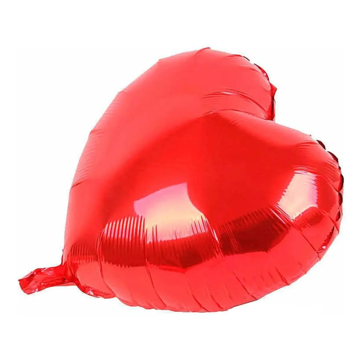 Kit 10 Balões Coração Metalizado Vermelho 18" (45cm) | Decoração para festas, aniversários e casamentos
