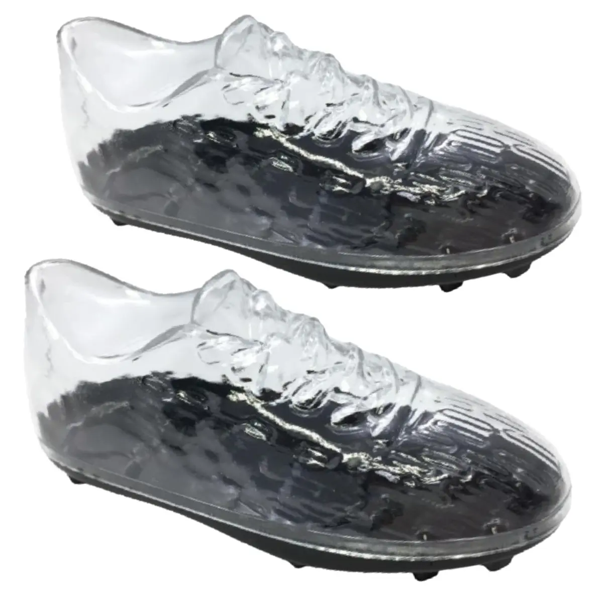 Conjunto com Caixinhas Acrílicas em Formato de Chuteira – Kit Lembrancinha Criativa para Festa Infantil, Tema Futebol, Brindes Personalizados, Decoração Esportiva (Mimo Esportivo, kit, 10)