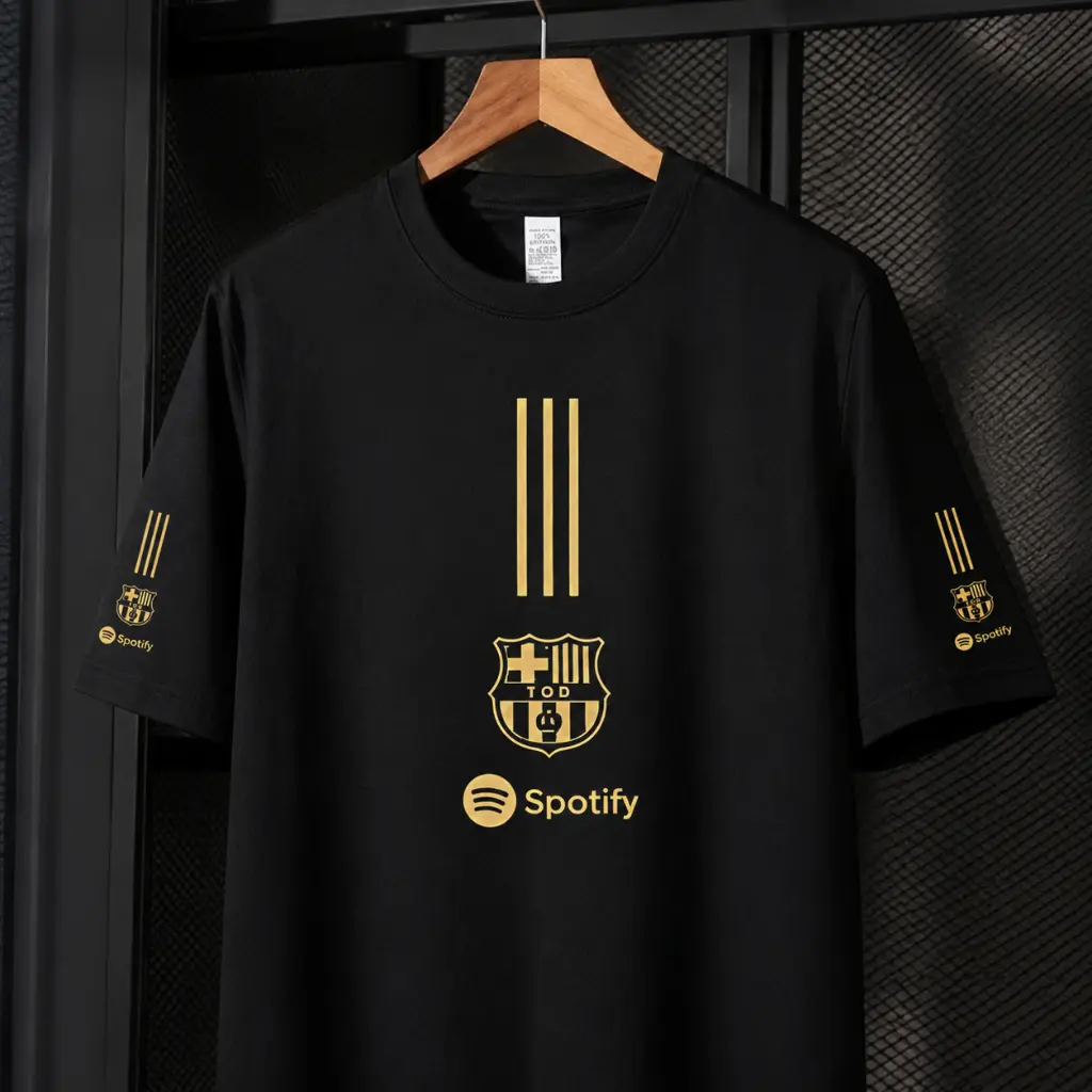 Camiseta Oversized Futebol Barcelona Champions Jogo 100% Algodão Unissex