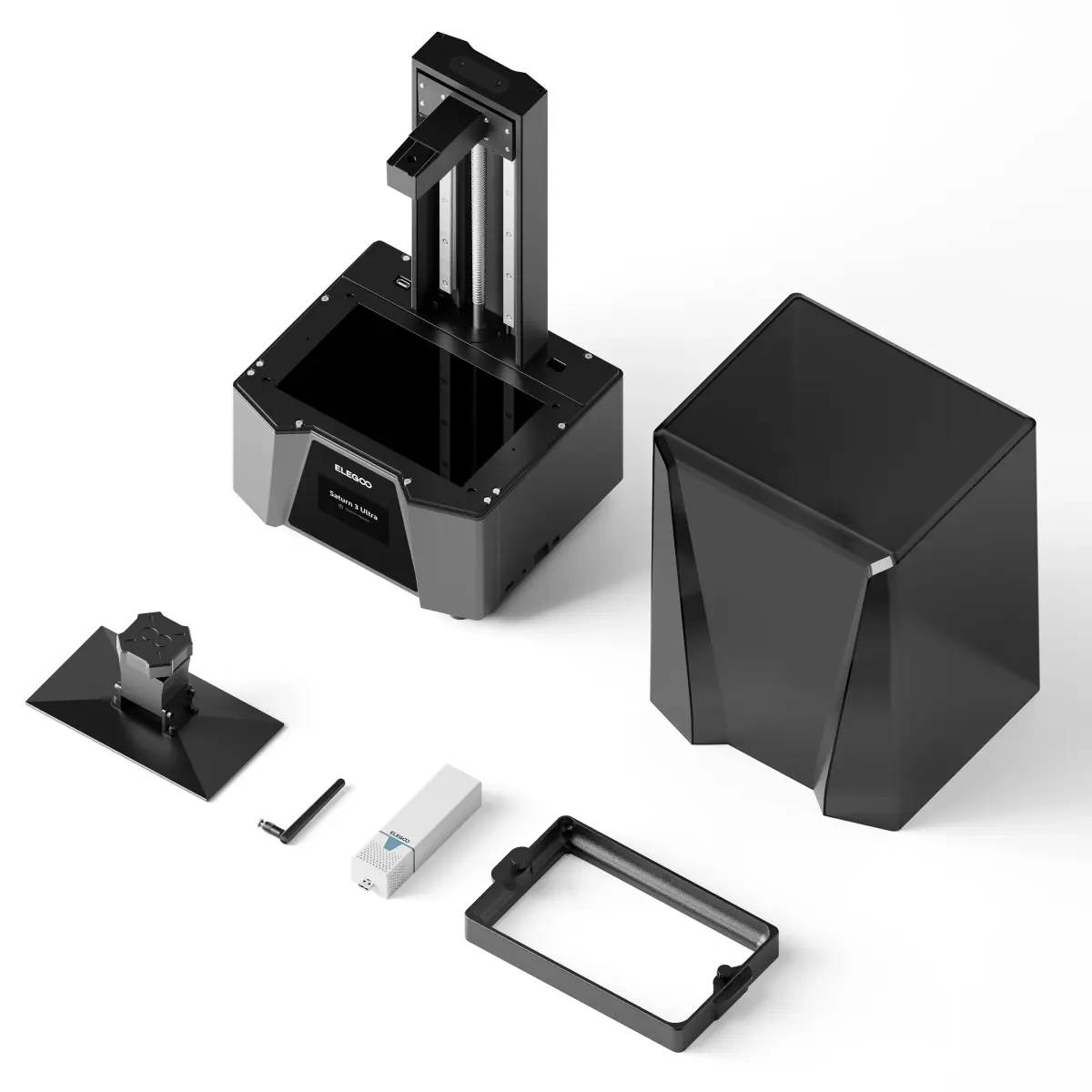 Impressora 3D ELEGOO Mars 5 Ultra SATURN 3 Ultra SATURN 4 Ultra 12K SATURN 4 Ultra 16K, mais 1 PC de resina lavável em água 1KG