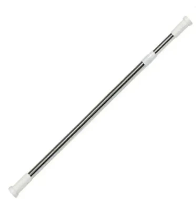 varão de cortina Ajustável 70cm até 2,8mt Bastão Extensivel Box Banheiro Suporte Extensor, Suporte Resistente e Extensor Fácil de Instalar, Sem Furação e Multiuso,150 * 2.2cm(150cm-280cm (Ajustável))