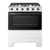 Fogão 5 Bocas Esmaltec F5IAB5121 Mesa em Aço Inox Acendimento Automático Branco Bivolt - 1