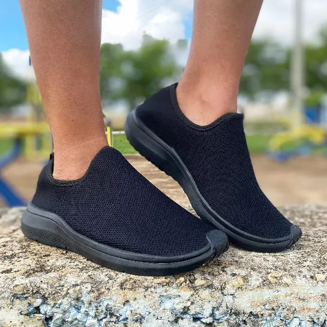 Tênis Meia Feminino Unissex Casual Ortopédico Academia Caminhada