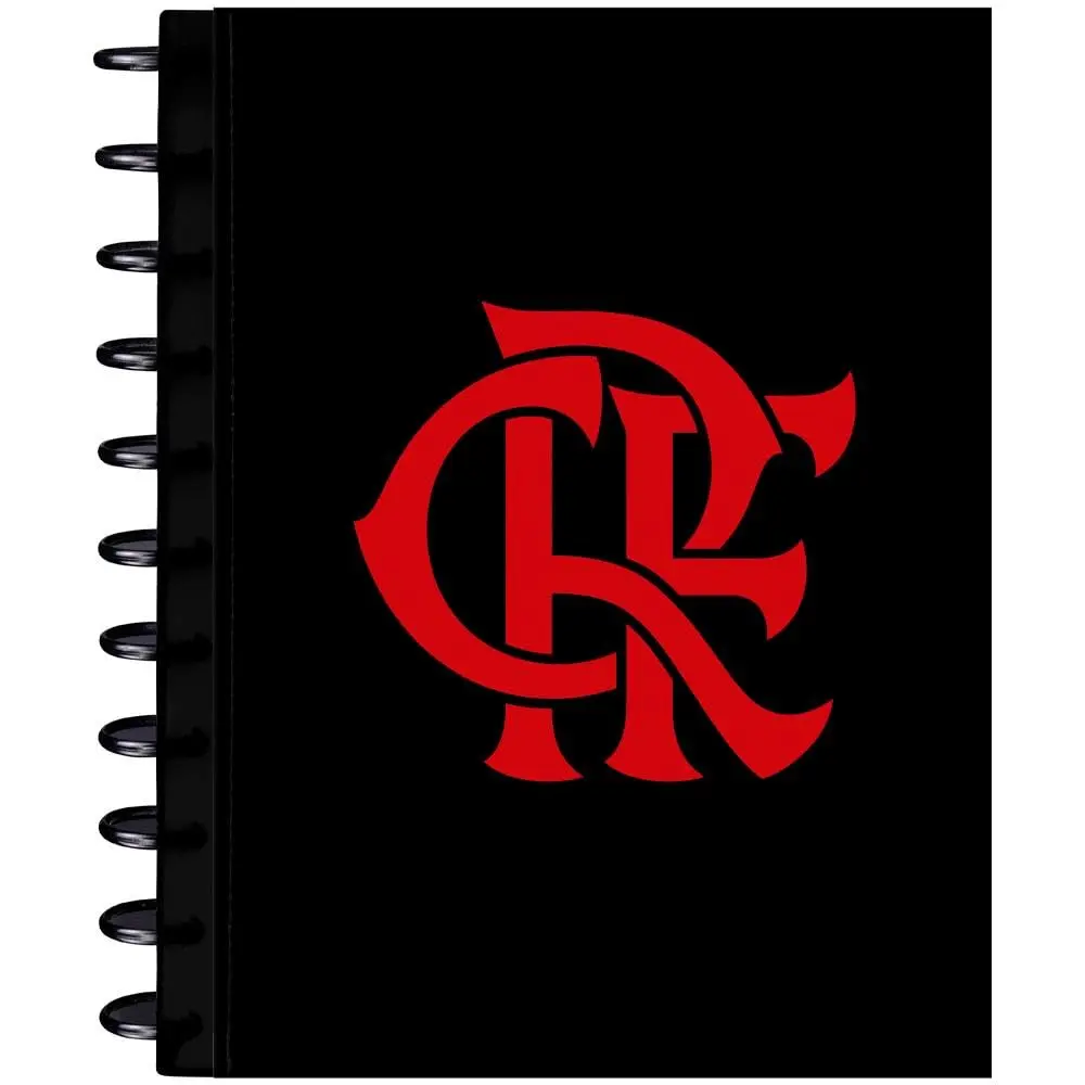 Caderno, Kit, 10 Matérias, Capa Dura, Flamengo 1, Disco, 160 Folhas