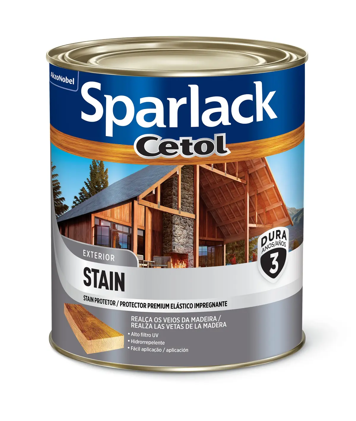 CETOL STAIN AC UV GLASS 900ML - SPARLACK