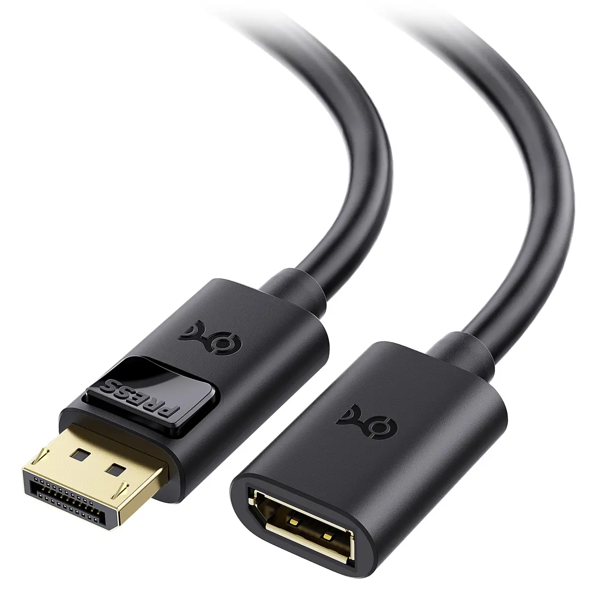 Cabo de extensão DisplayPort para DisplayPort Cable Matters, 1,8 m, compatível com 8K a 60Hz, 4K a 240Hz, 1.4, macho para fêmea