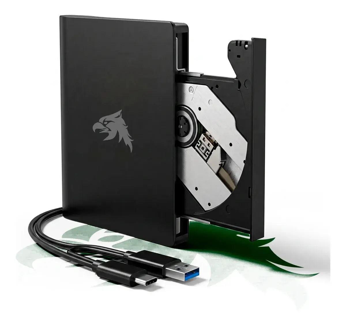 Gravador e Leitor De DVD Externo Portátil Slim Com Porta USB ou Tipo-C Para Mac Windows Alta Velocidade Pholex - 1