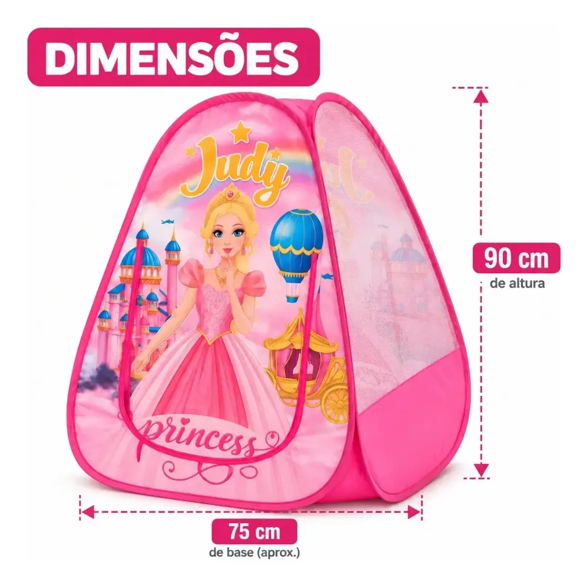Barraca Toca Infantil Menina Cabana Tenda Princesa Criança Princesa Judy Cabaninha thumbnail 5