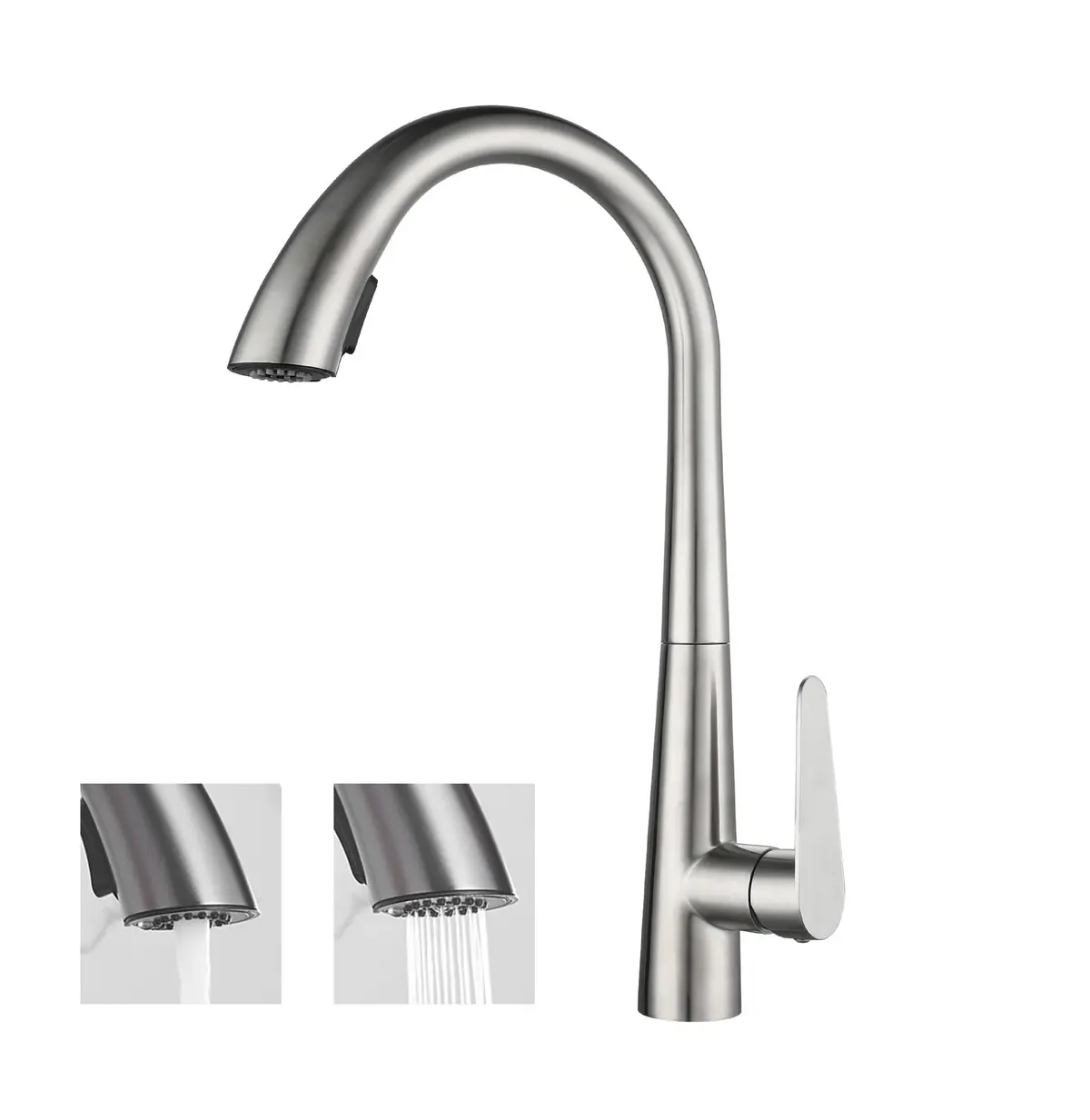 YESOP Torneira De Cozinha Bancada Gourmet Extensível Monocomando Escovada