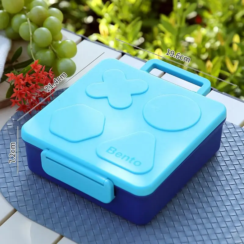 Sinovoe Marmita Lunch Box Azul com Tampa Sistema 2 Níveis 2100ml + 1800ml Polipropileno
