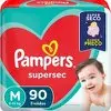 Pampers Supersec fraldas descartáveis 90 unidades tamanho M - 1
