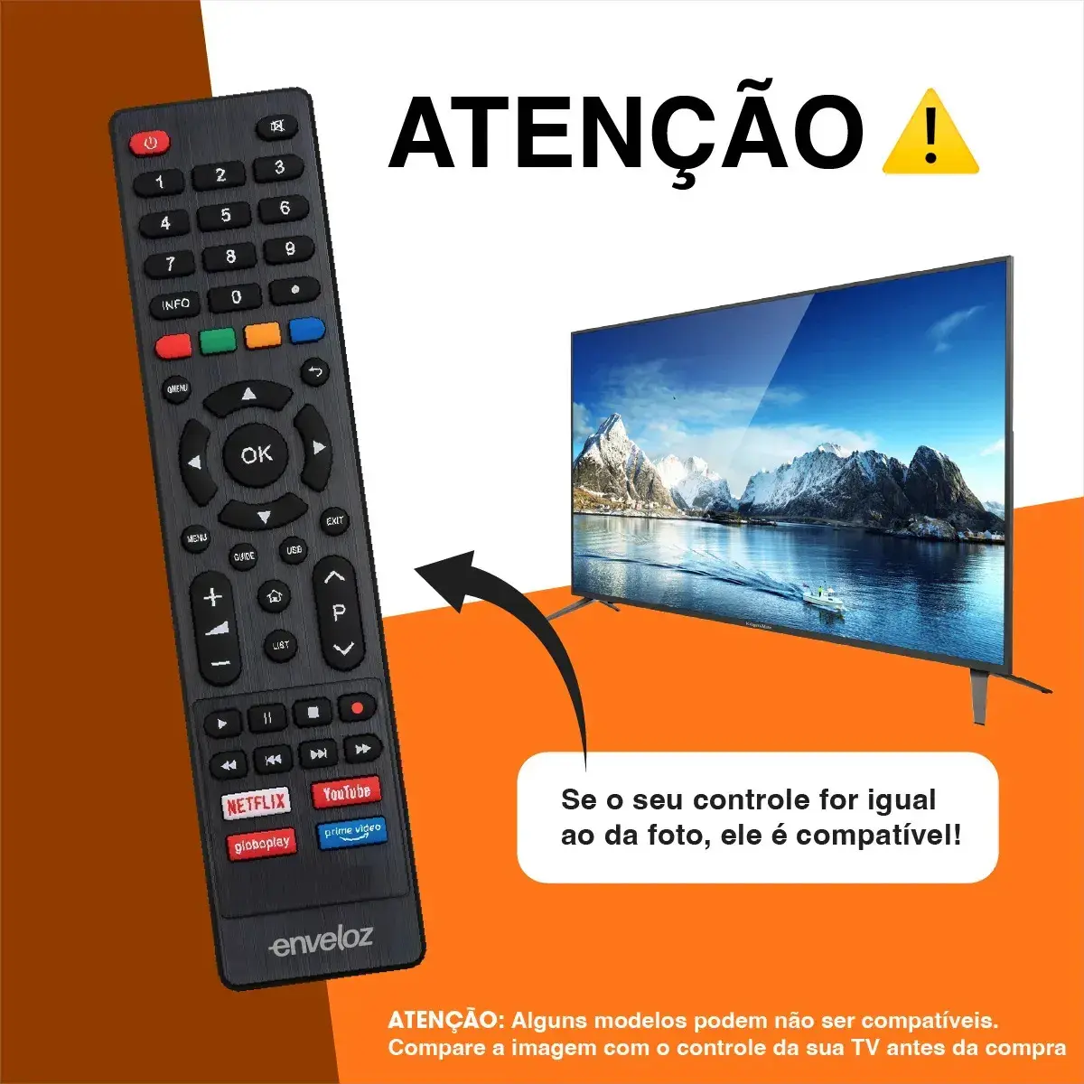 Kit 2 Controles Remotos Para Tv Philco Smart Netflix YouTube Pilhas Inclusas Teclas GloboPlay Amazon Atacado thumbnail 5