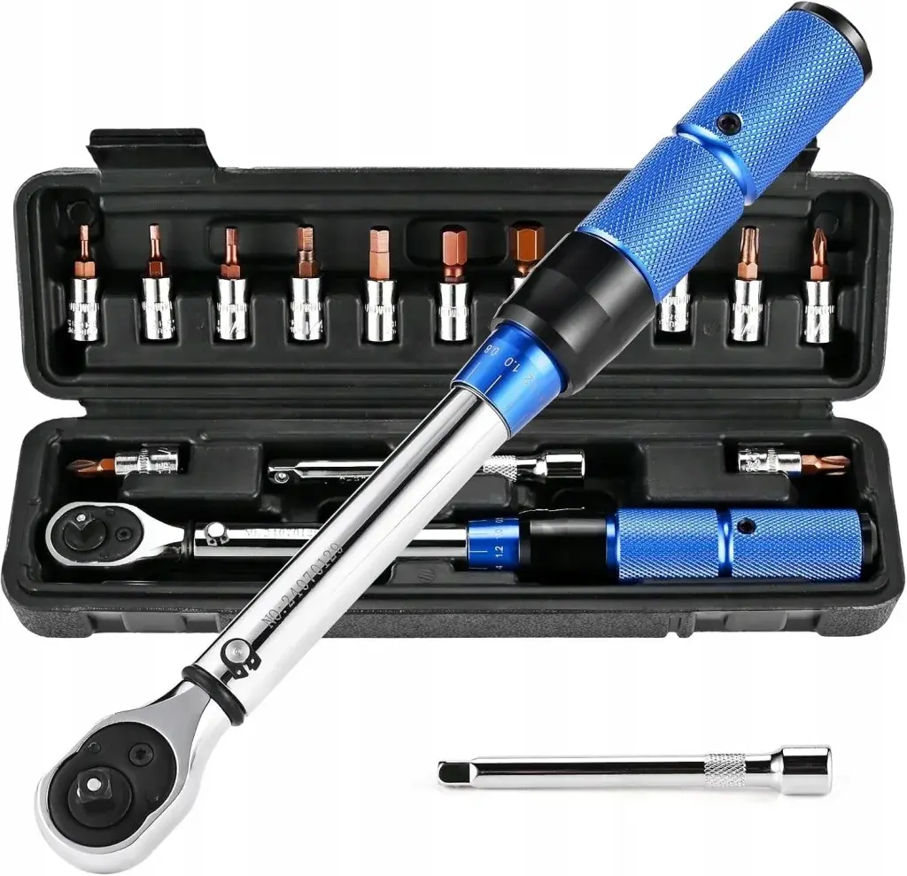 Conjunto de Chaves de Torque de 15 Peças 2-24N.m, Kit de Soquetes de Alta Precisão para Reparos em Bicicletas e Motocicletas - 1