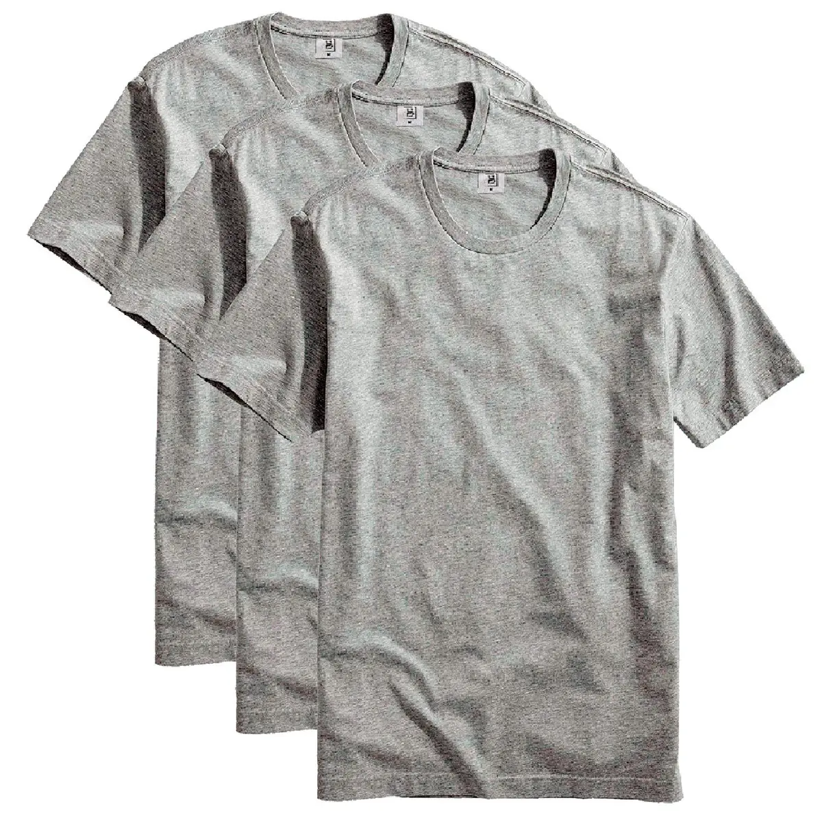 Kit com 3 Camisetas Masculina Básica Algodão Premium
