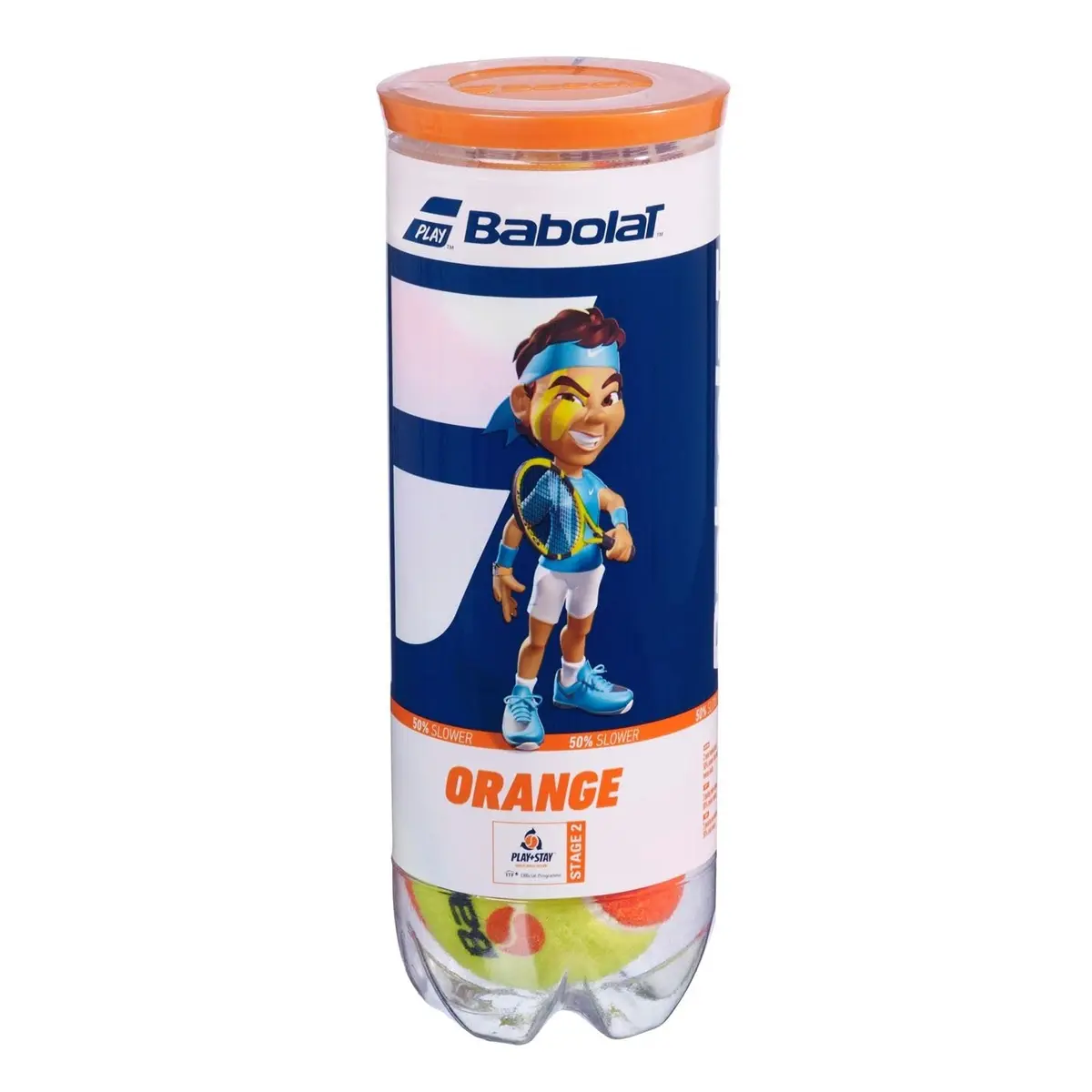 Bola Kid Orange X3 (Beach Tennis) Babolat Unissex Amarela e Laranja Único