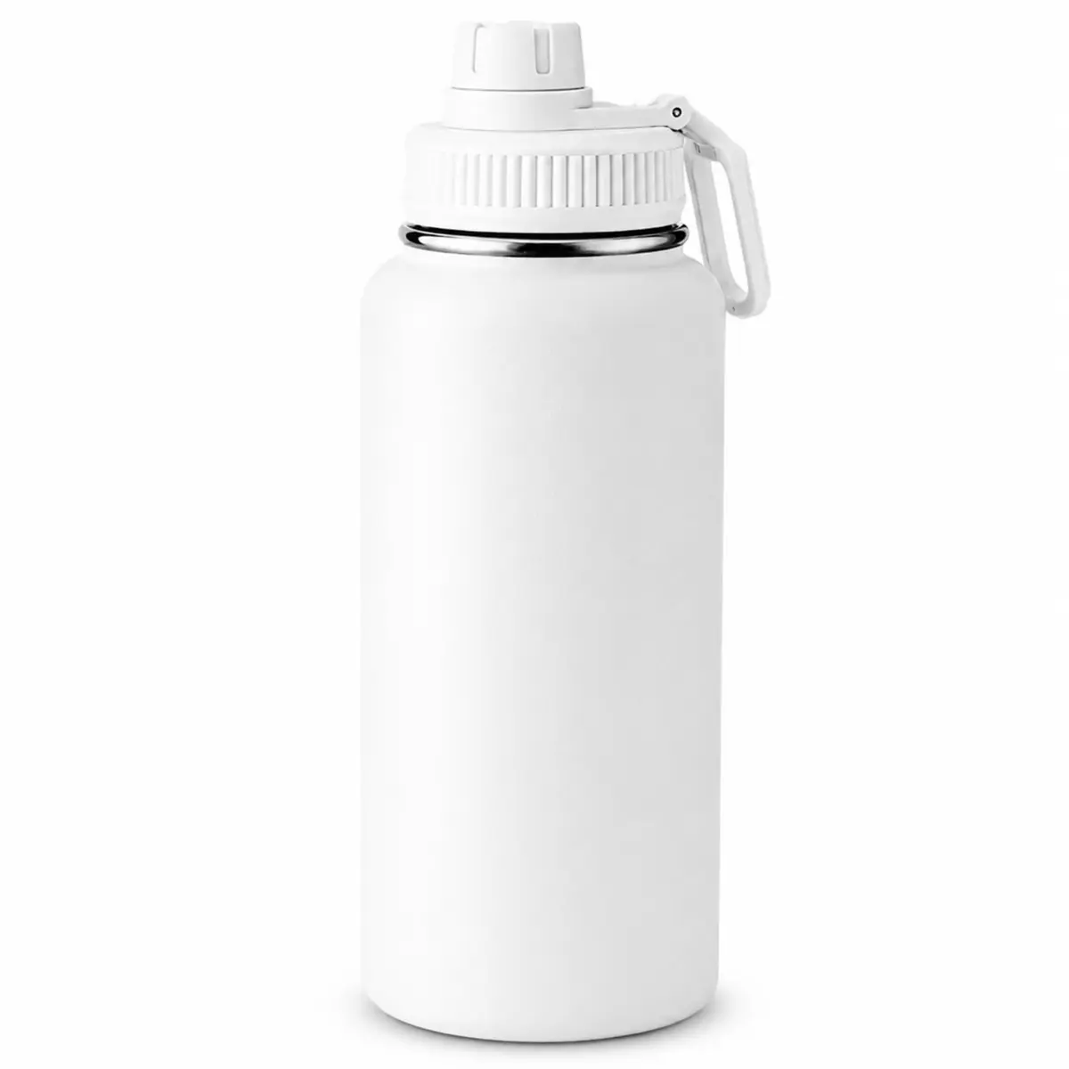 Garrafa Térmica 1L Aço Inox 304 | Gelada e Quente 24h | Parede Dupla Isolamento a Vácuo | Antivazamento, Alça Articulada