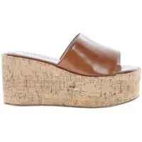 Anne - Tamanco Plataforma Feminino Damannu Caramelo
