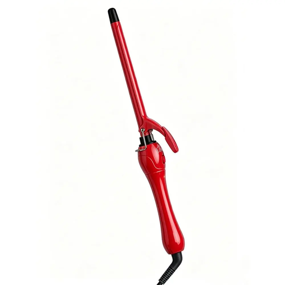 Modelador De Cachos LONYAN Ionização Ondas Profissional Cacheador Bivolt 220V 127V 9 mm Anti Frizz À Prova Negativos Sem Danos Ao Cabelo Rápido Aquecimento (Vermelho) - 1