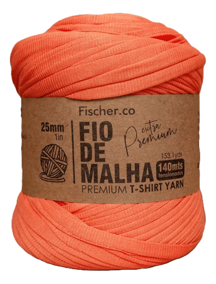 Fio De Malha Premium Fischer Para Crochê Artesanato Cor Por Do Sol