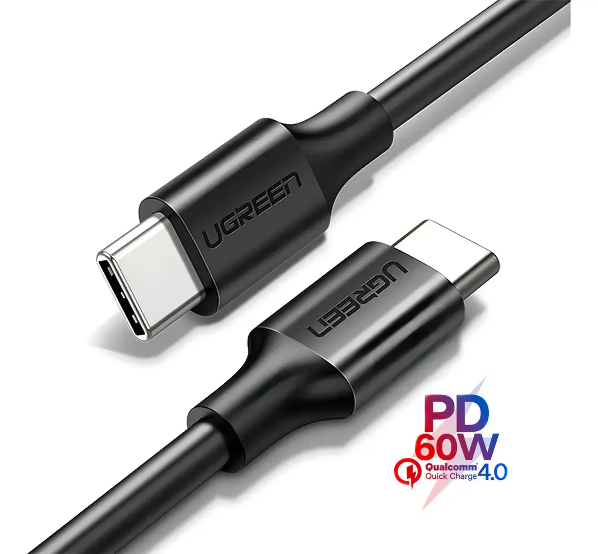 Cabo Ugreen Usb-c 2.0 M/m 2m Us286 | Black 58815-284026