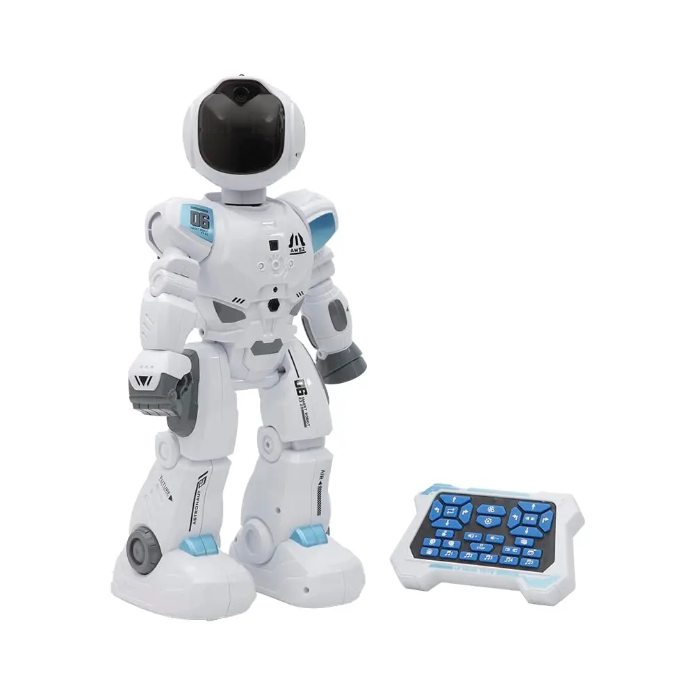 Zippy Toys Mega Robô Programavél com 30 Funções e Interação ao Som e Toque com Bateria Recarregável USB Moderno