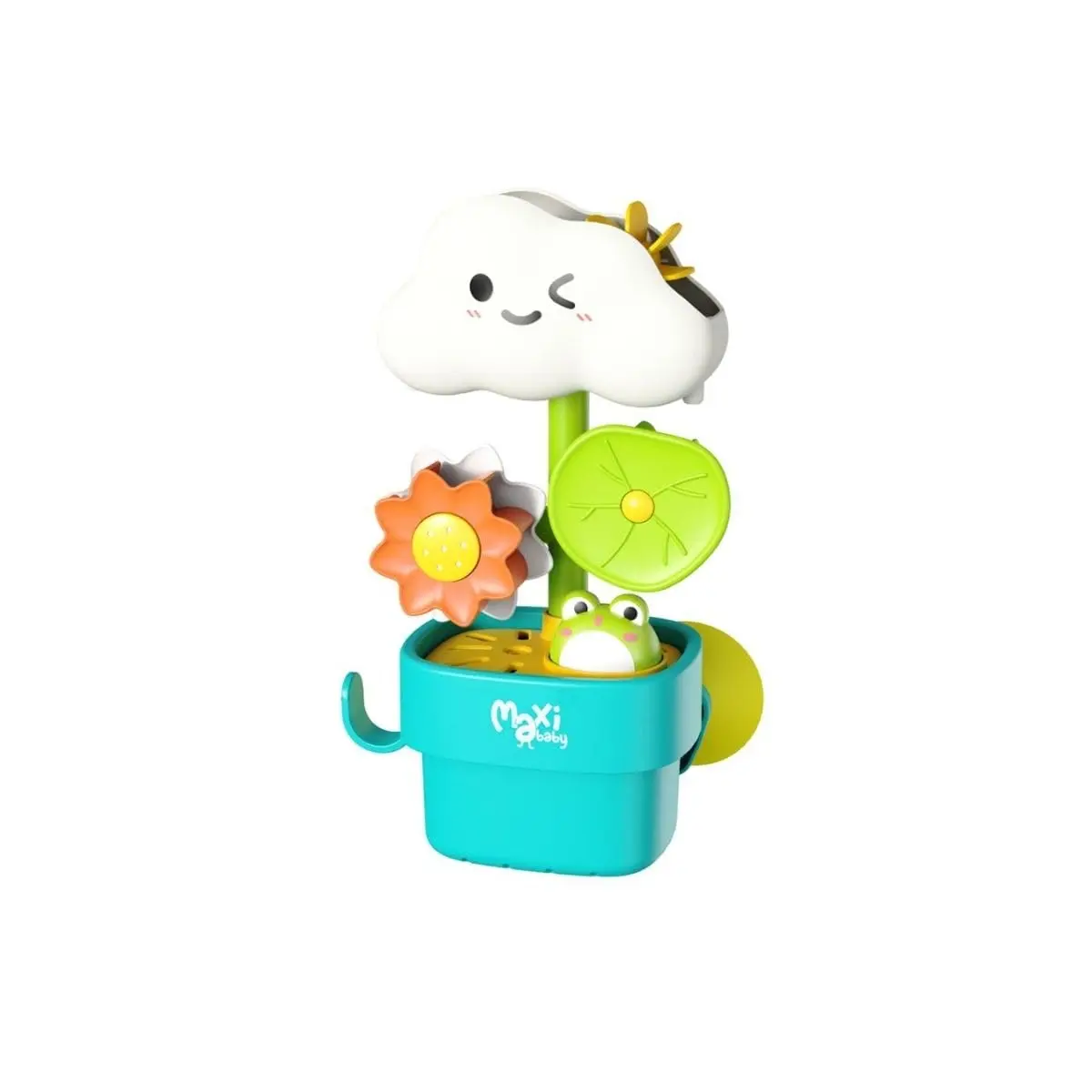 Brinquedo De Banho Bebê Cascata Interativa Com Ventosa Banheira Box Aquababy Maxi Baby (Nuvem) - 1