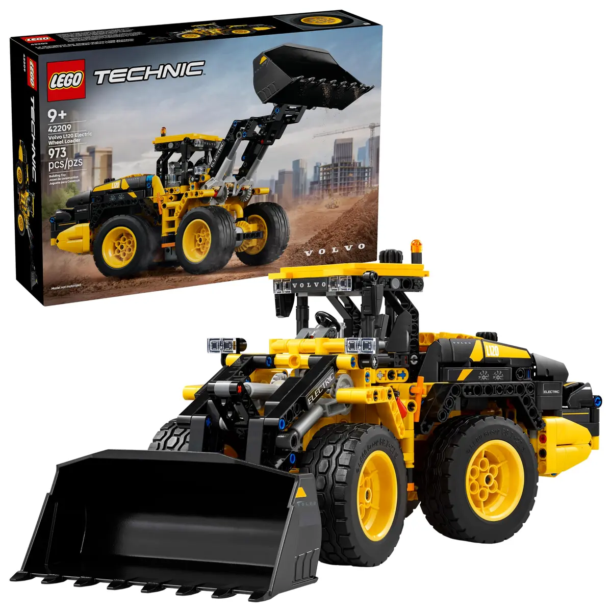LEGO Technic Carregadeira de Rodas Volvo L120 Electric 42209 (973 Peças) - 1