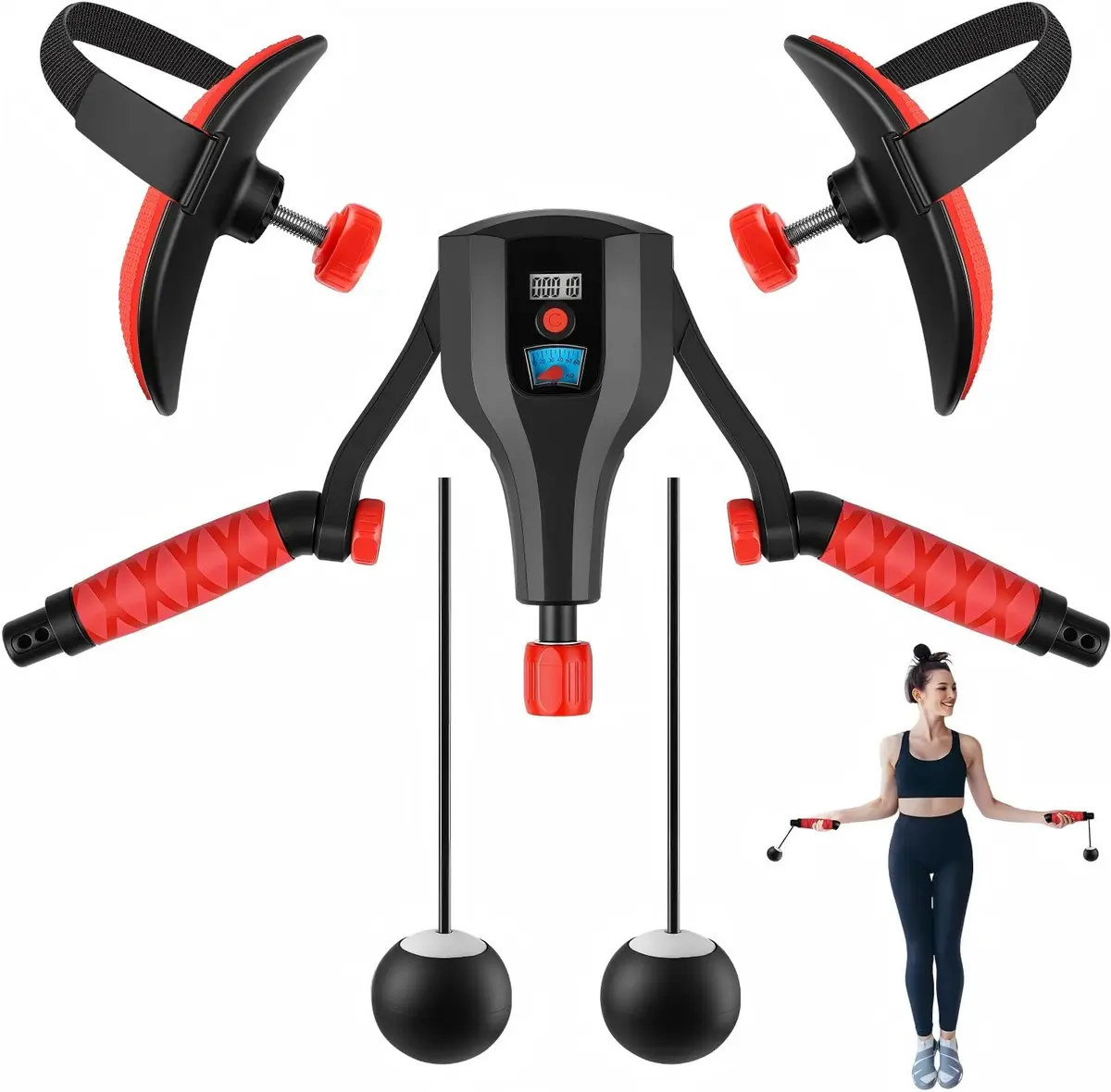Treinador de Kegel, Exercitador de Assoalho Pélvico, Thigh Master Aprimorado 10-60 KG com Resistência Ajustável, Equipamento de Exercício para Pernas e Coxas com Contador - 1