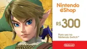 Gift Card Cartão Presente Nintendo Switch eShop R$ 300 - 1