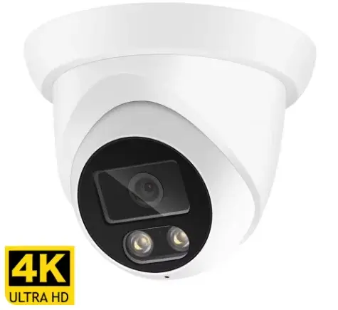Câmera de segurança CCTV AHD 4 em 1, câmera de segurança analógica de 8MP, lente de 2,8 mm, visão noturna a cores, câmera de vigilância coaxial BNC.
